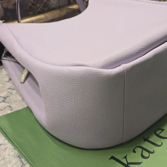NWT- Kate Spade Kayla Pebbled Leather Large Hobo Lilac